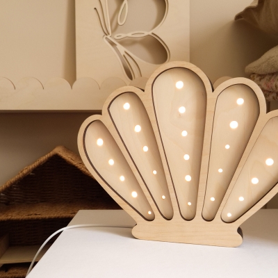 Dekoracyjna lampka dziecięca Muszelka