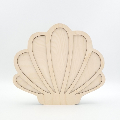 Naturalna dziecięca lampka ścienna Muszelka