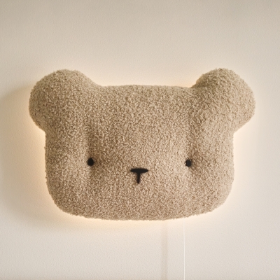 Pluszowa lampka ścienna dziecięca Miś