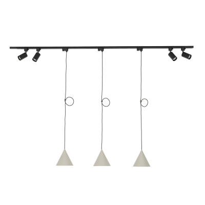 Gotowy zestaw oświetlenia szynowego Tracer Set Cono Beige 151