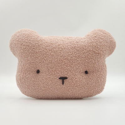 Różowa lampka ścienna Miś do pokoju dziecięcego