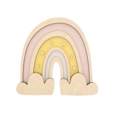 Pastelowa lampka dekoracyjna do pokoju dziecięcego Tęcza