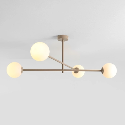 Beżowa lampa sufitowa Dot 4 - klosze kule
