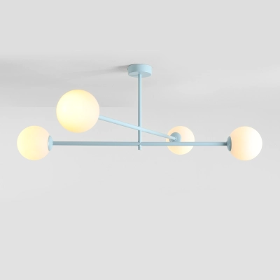 Jasnobłękitna lampa sufitowa Dot 4