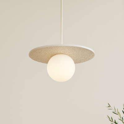 Ozdobna lampa wisząca Boll z ceramiki Bolesławieckiej