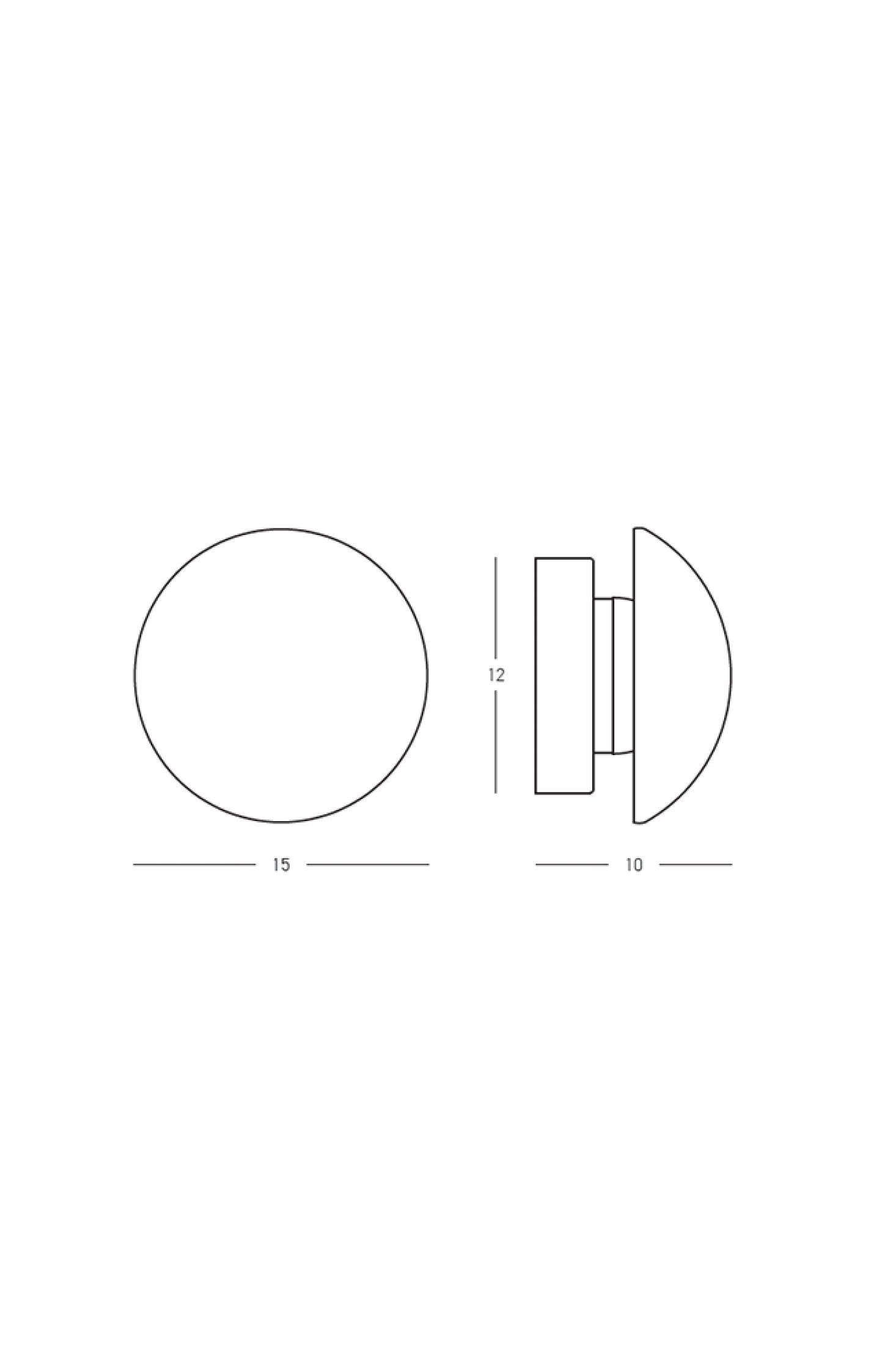 Lampa ścienna z kamienia naturalnego Stone