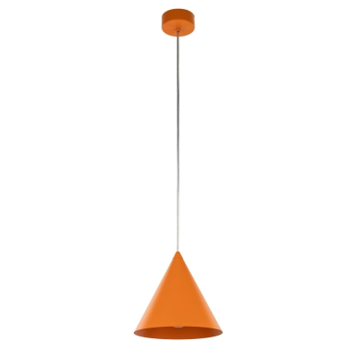Pomarańczowa lampa wisząca Cono