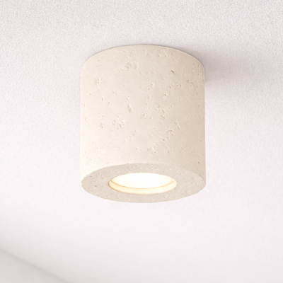 Jasnobeżowy spot sufitowy z betonu Brema