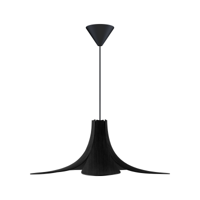 Nowoczesna lampa wisząca Jazz z czarnego dębu