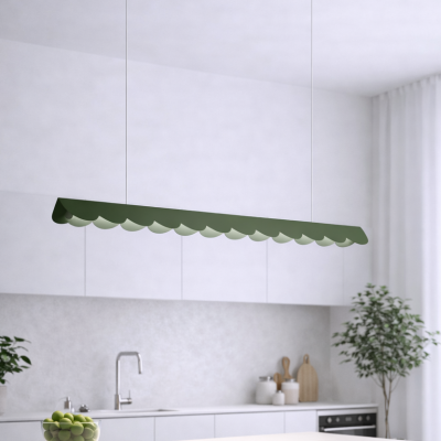 Nowoczesna lampa wisząca w zielonym kolorze Biscuit