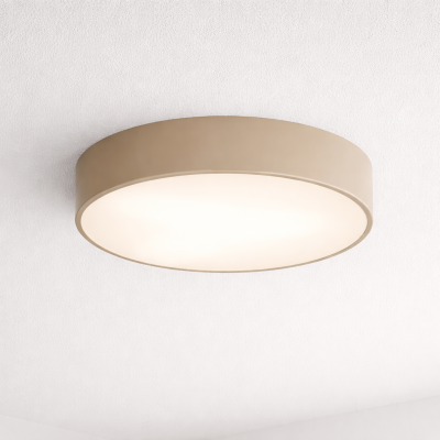 Beżowy plafon sufitowy do sypialni Newa 60 cm