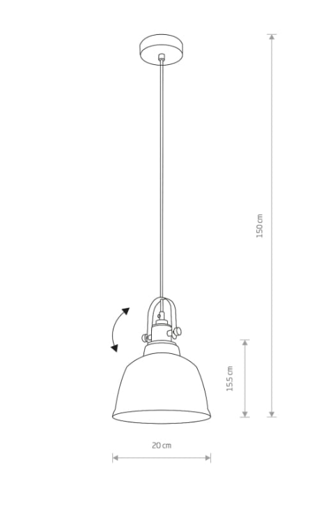 Jednopunktowa lampa wisząca ze szkła Amalfi Gold M