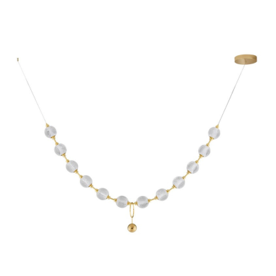 Efektowna lampa wisząca Cana - kryształowe korale