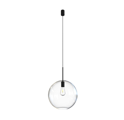 Lampa wisząca z transparentnym kloszem Sphere XL