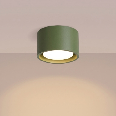 Designerska lampa natynkowa Base 1 w kolorze oliwkowym