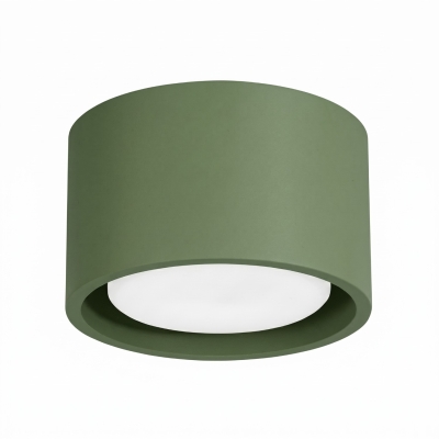 Designerska lampa natynkowa Base 1 w kolorze oliwkowym