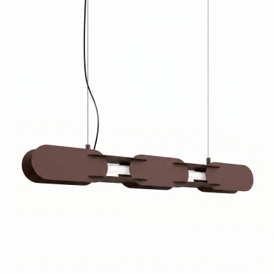 Elegancka brązowa lampa wisząca Chain nad stół
