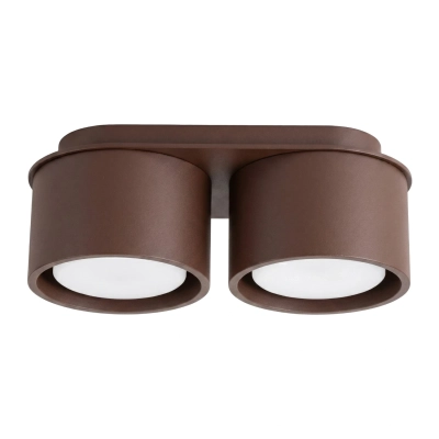Brązowa lampa punktowa Base 2, sufitowa i natynkowa