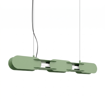 Nowoczesne oświetlenie szałwiowe do salonu i kuchni - lampa Chain