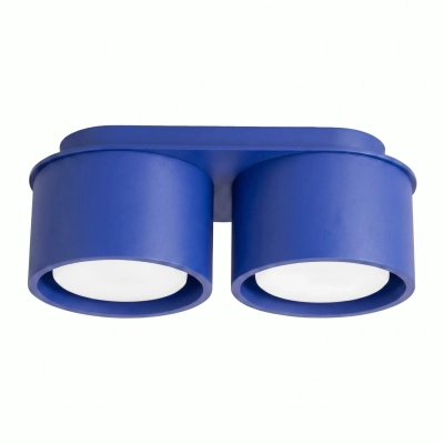 Granatowa lampa sufitowa Base 2 - dwupunktowa