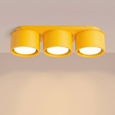 Nowoczesna, żółta lampa punktowa Base 3