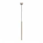 Minimalistyczna lampa Afrodyzy w kolorze taupe - wiszący sopel