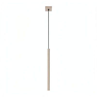 Minimalistyczna lampa Afrodyzy w kolorze taupe - wiszący sopel
