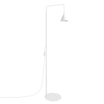 Minimalistyczna lampa stojąca Doka w kolorze białym
