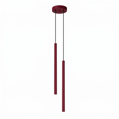 Nowoczesna lampa wisząca Afrodyzy 2 w kolorze burgundowym