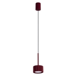 Medina - lampa wisząca w intensywnym burgundowym kolorze
