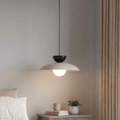 Czarno-beżowa lampa wisząca Nubo 30 cm