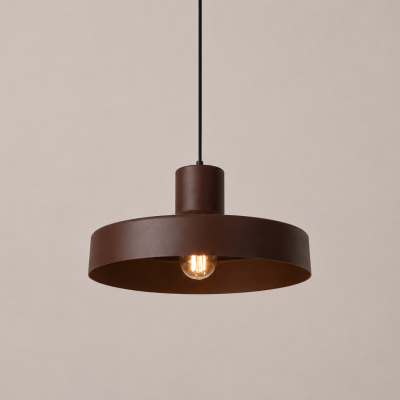 Ciemnobrązowa lampa wisząca Luma 35 cm