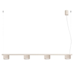 Lampa wisząca Medina 4 w kolorze beżowym