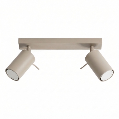 Regulowana lampa sufitowa Arte 2 w kolorze taupe