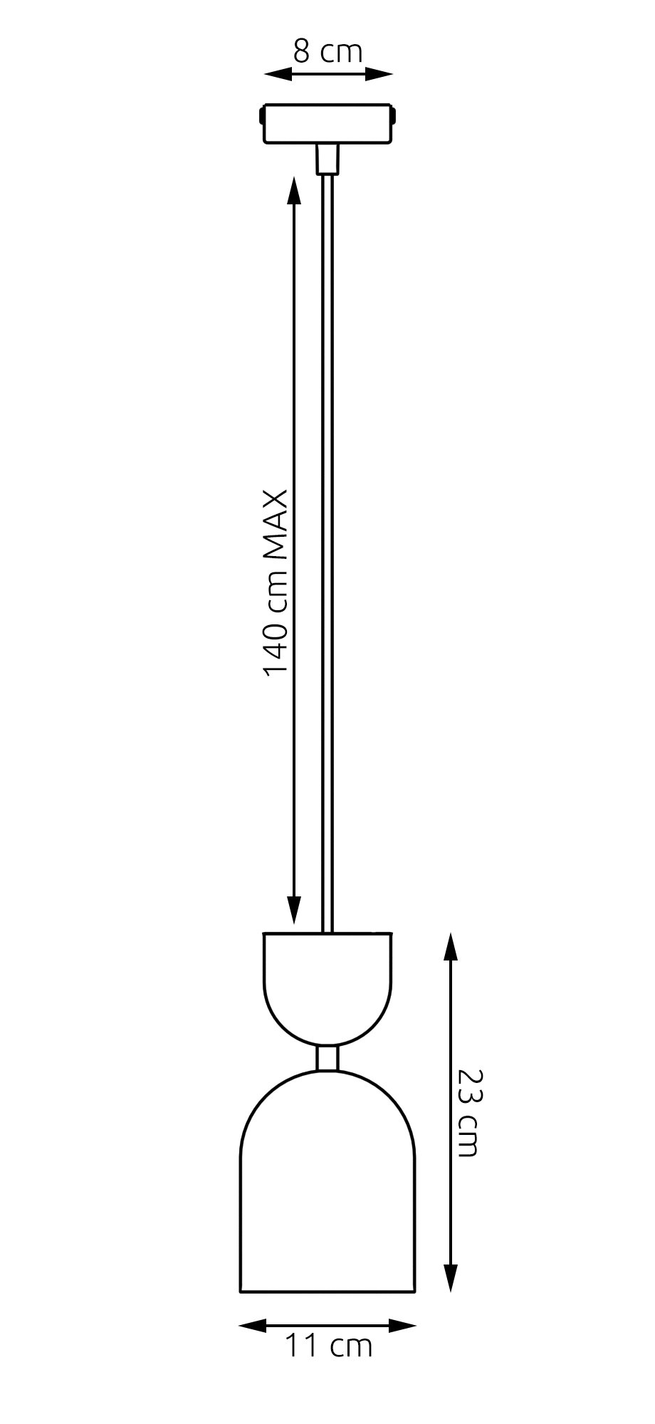 Czarno-burgundowa lampa wisząca Calypso