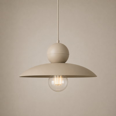 Minimalistyczna lampa wisząca Sora E - klosz kopuła