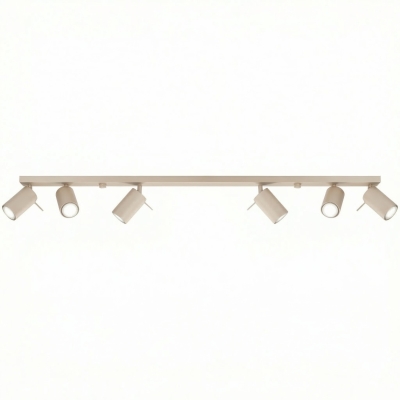 Minimalistyczna listwa sufitowa Arte 6 w kolorze taupe