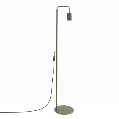 Minimalistyczna lampa podłogowa Dolkar w kolorze oliwkowym