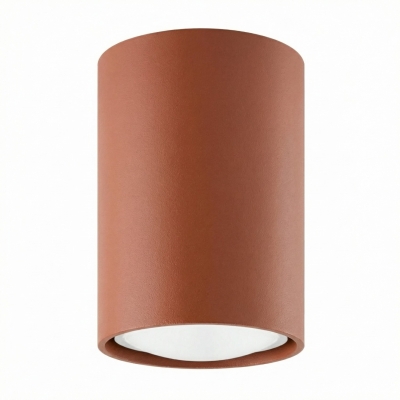 Lampa sufitowa Chios XS w kształcie tuby - kolor ceglasty