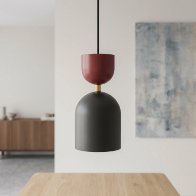 Czarno-burgundowa lampa wisząca Calypso