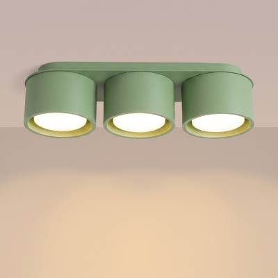 Designerska, metalowa lampa natynkowa Base 3 - szałwia