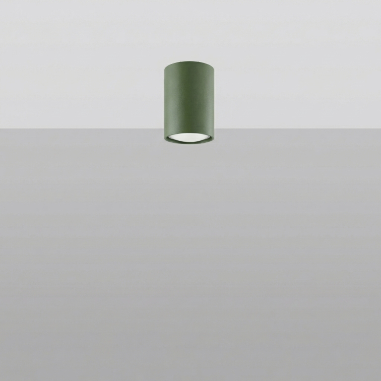 zielona-lampa-sufitowa