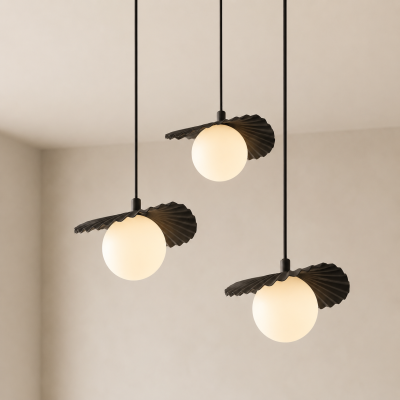 Lampa wisząca Lark 3 w stylu modern organic z trzema punktami światła