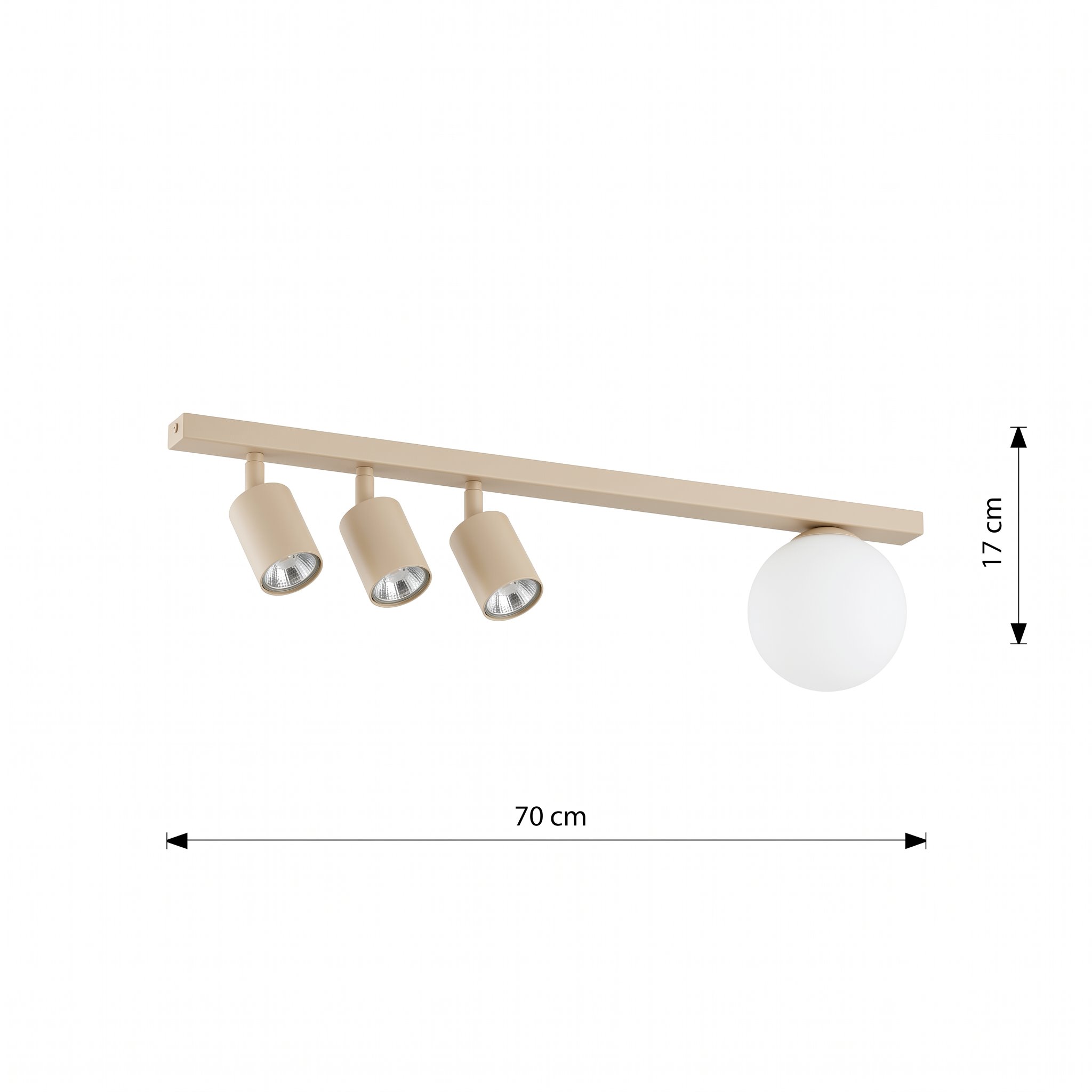 Lampa sufitowa Avelin 4 do stylowych wnętrz
