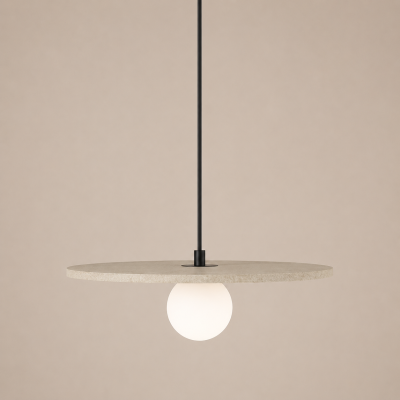 Nowoczesna lampa wisząca Soreli z kulistym kloszem