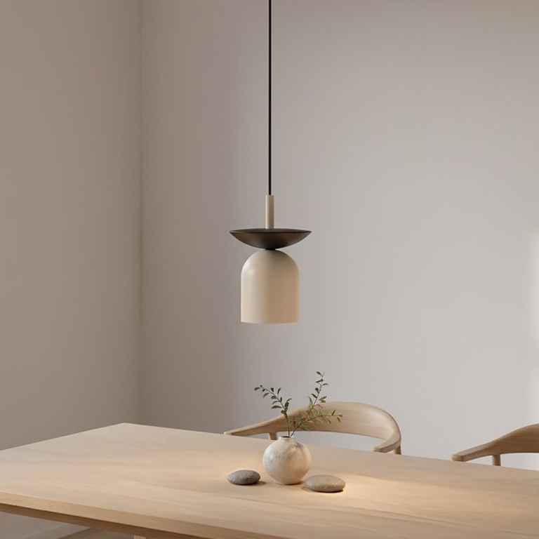 beżowa-lampa-wisząca-do-jadalni