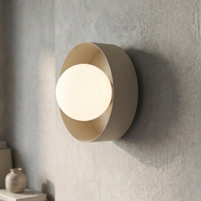 Beżowy, minimalistyczny kinkiet Nemi