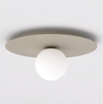 Minimalistyczna lampa sufitowa Elio ze szklanym kloszem
