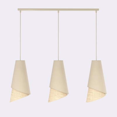 Lampa wisząca Meris w subtelnym, beżowym kolorze