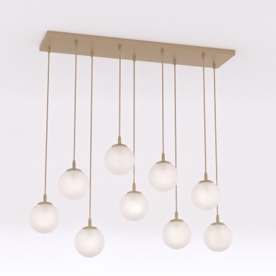 Kaskadowa lampa z opalowymi kloszami - Blair 9